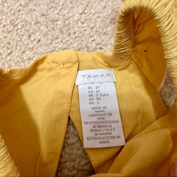 Tahari Yellow Scalloped Dress - Picture 7 of 7